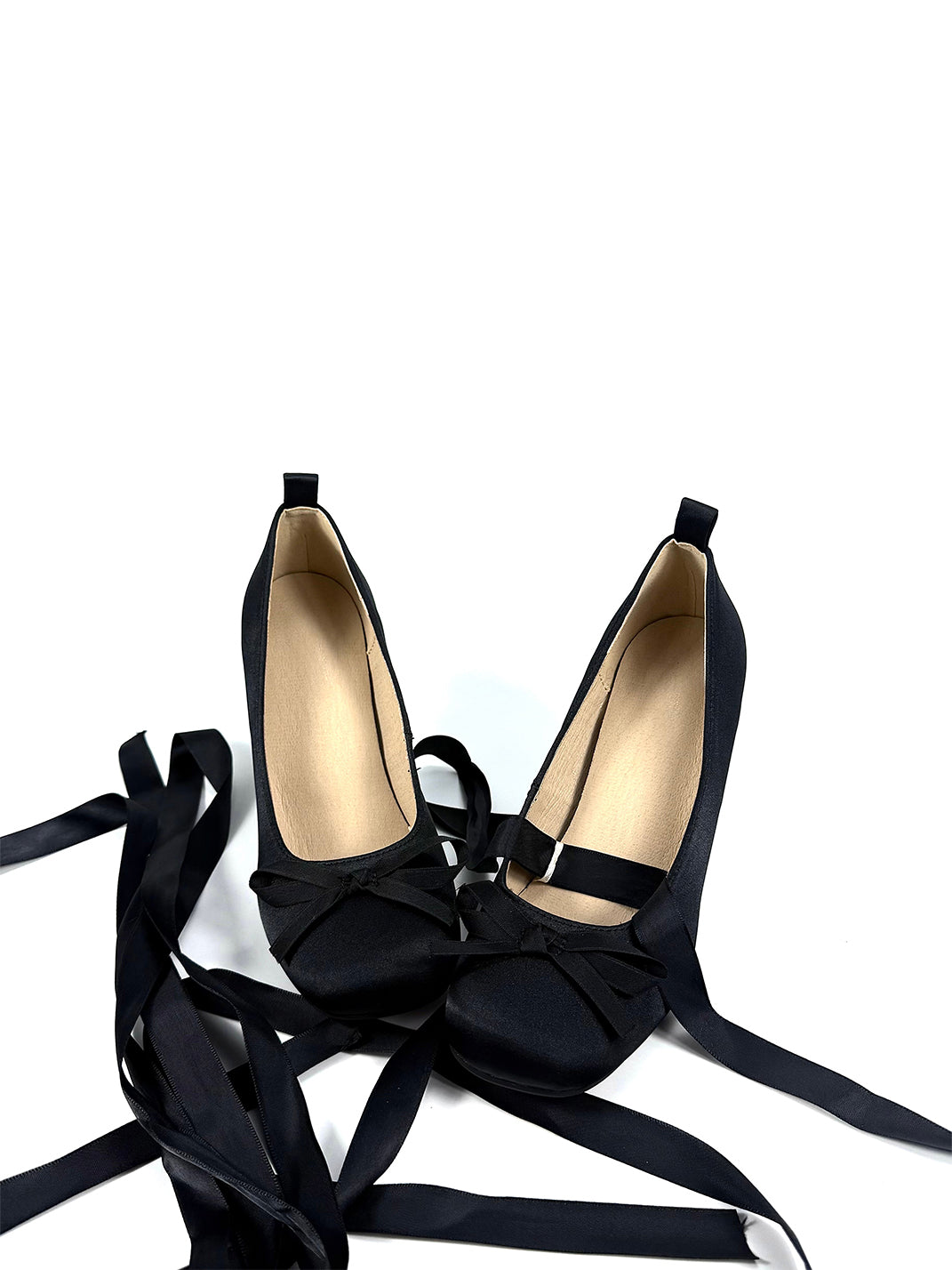 Ribbon-Lace Satin 9cm Bow Pumps - View 5