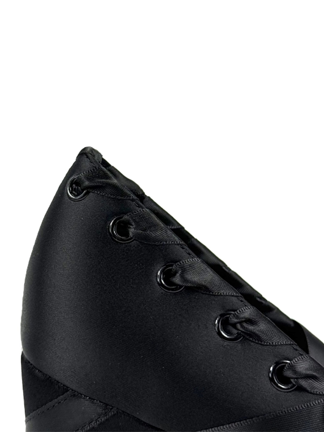 Satin Ribbon-Lace 9cm Platform Pumps - View 10