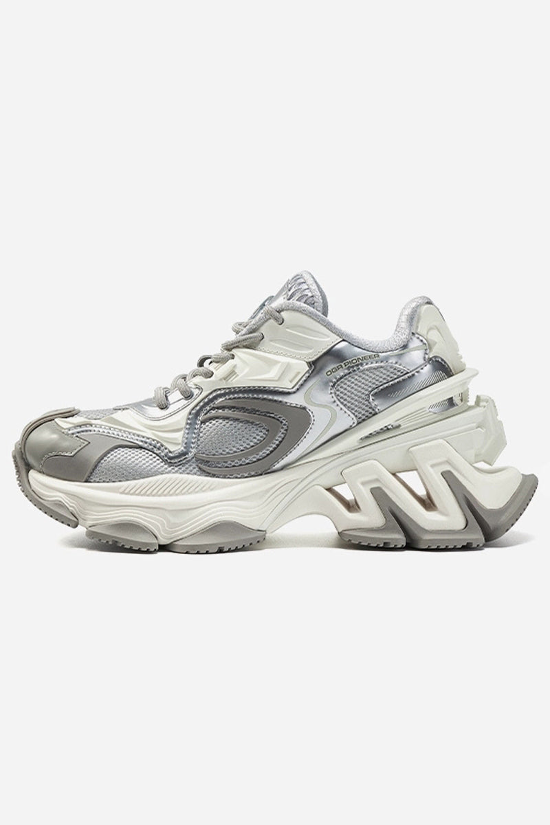 Pioneer Metallic Chunky Platform Sneakers