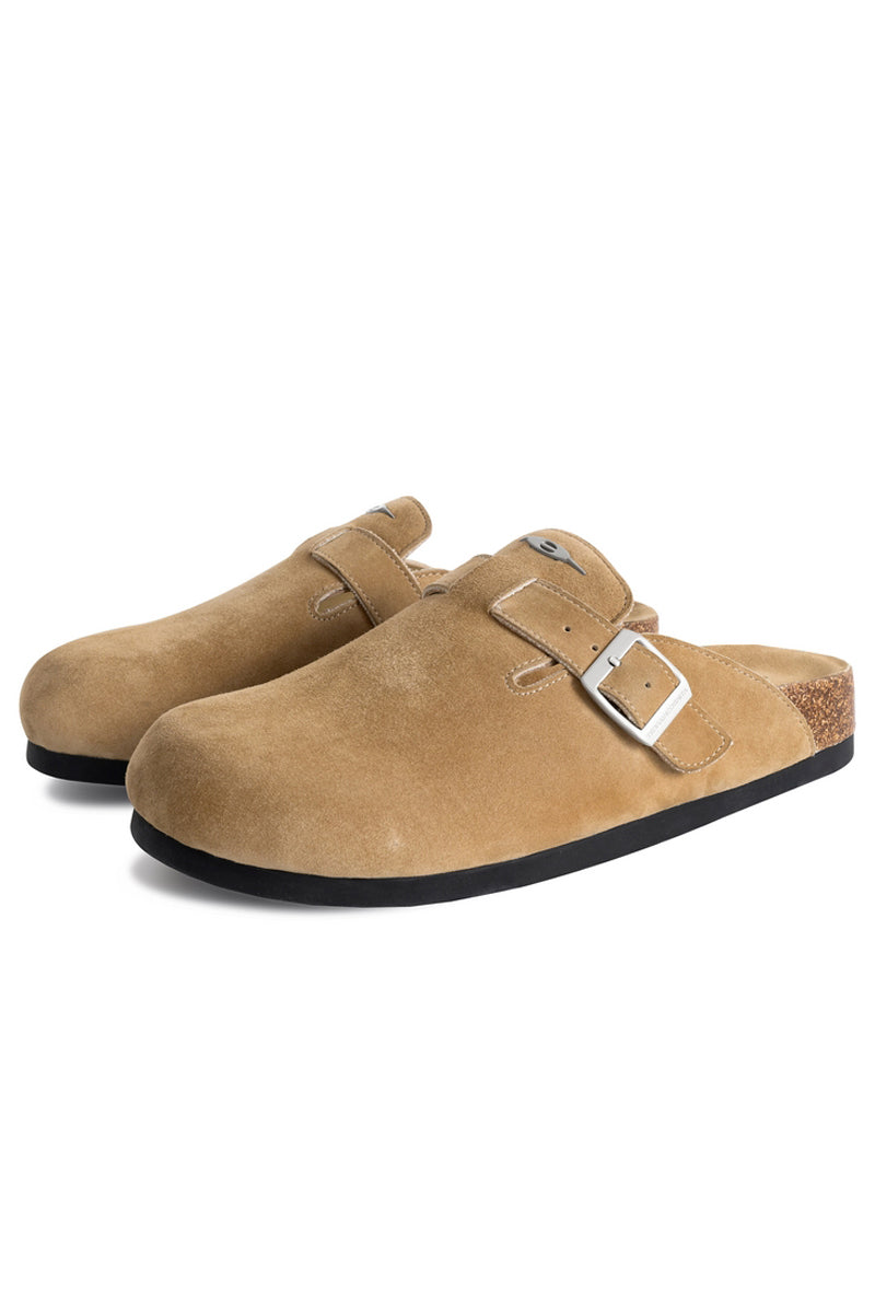 Buckle Cork Sole Clogs