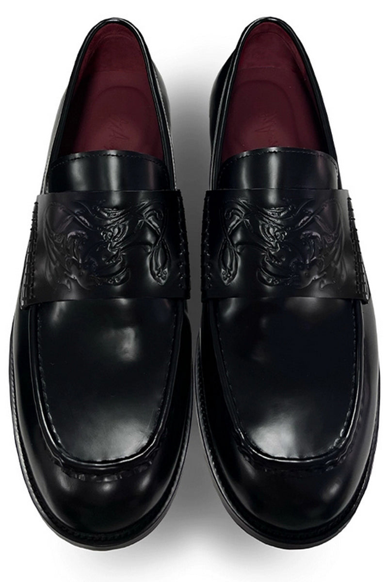 Black Patent Leather Tassel Loafers