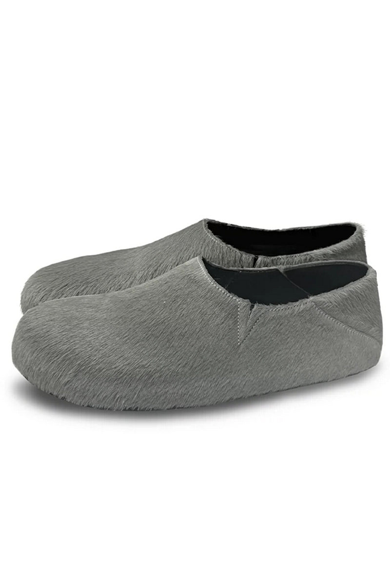 Faux Fur Slip-on Loafers