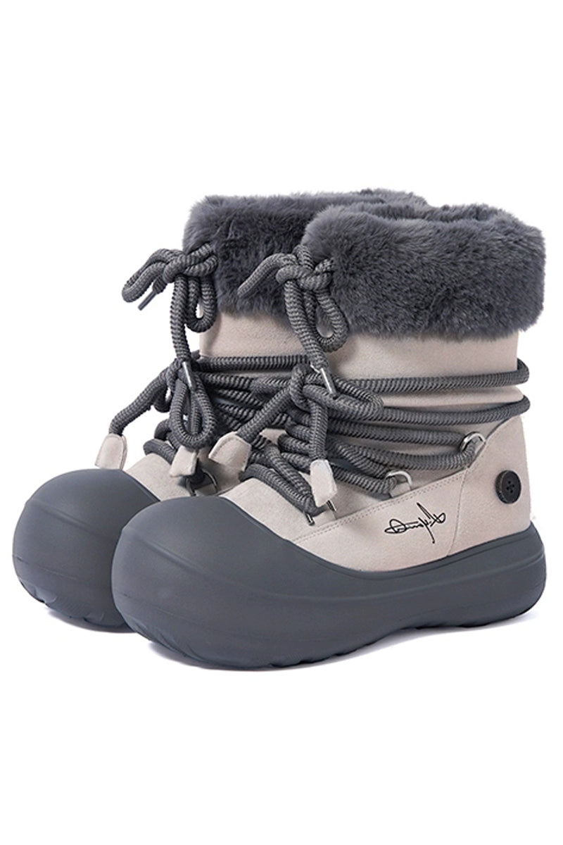 Fur Trim Winter Snow Boots