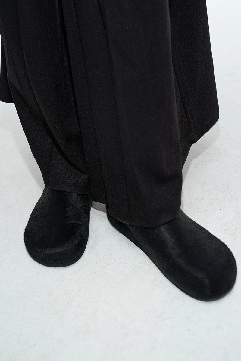 Faux Fur Slip-on Loafers