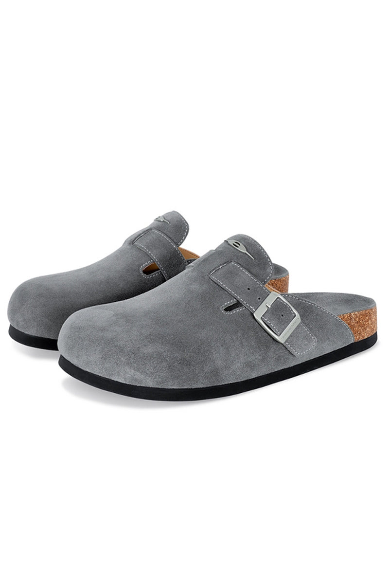 Buckle Cork Sole Clogs