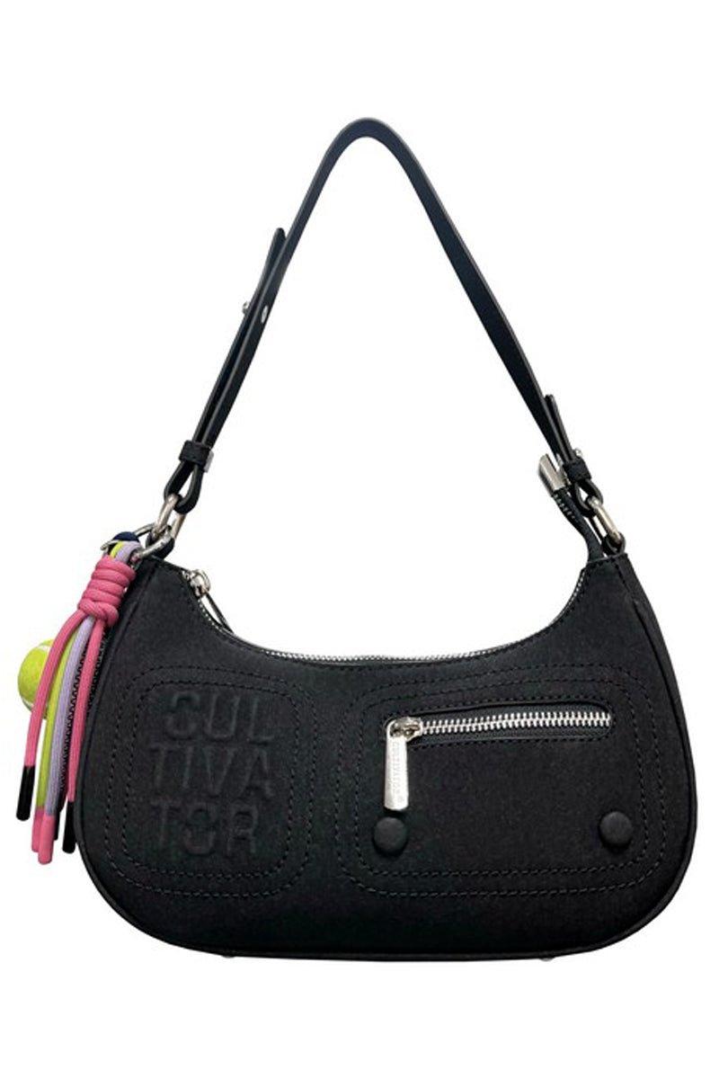 Tennis Ball Charm Mini Hobo Bag