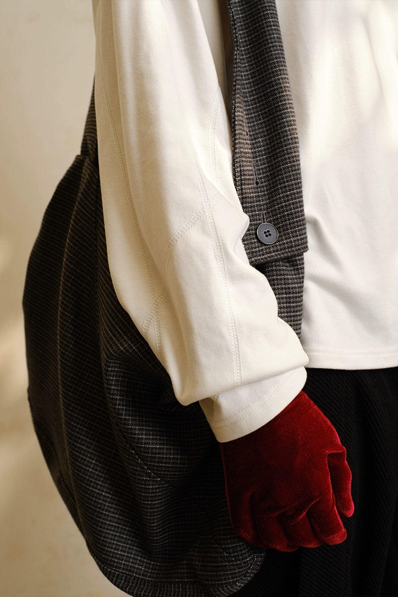 Plaid Messenger Shoulder Bag