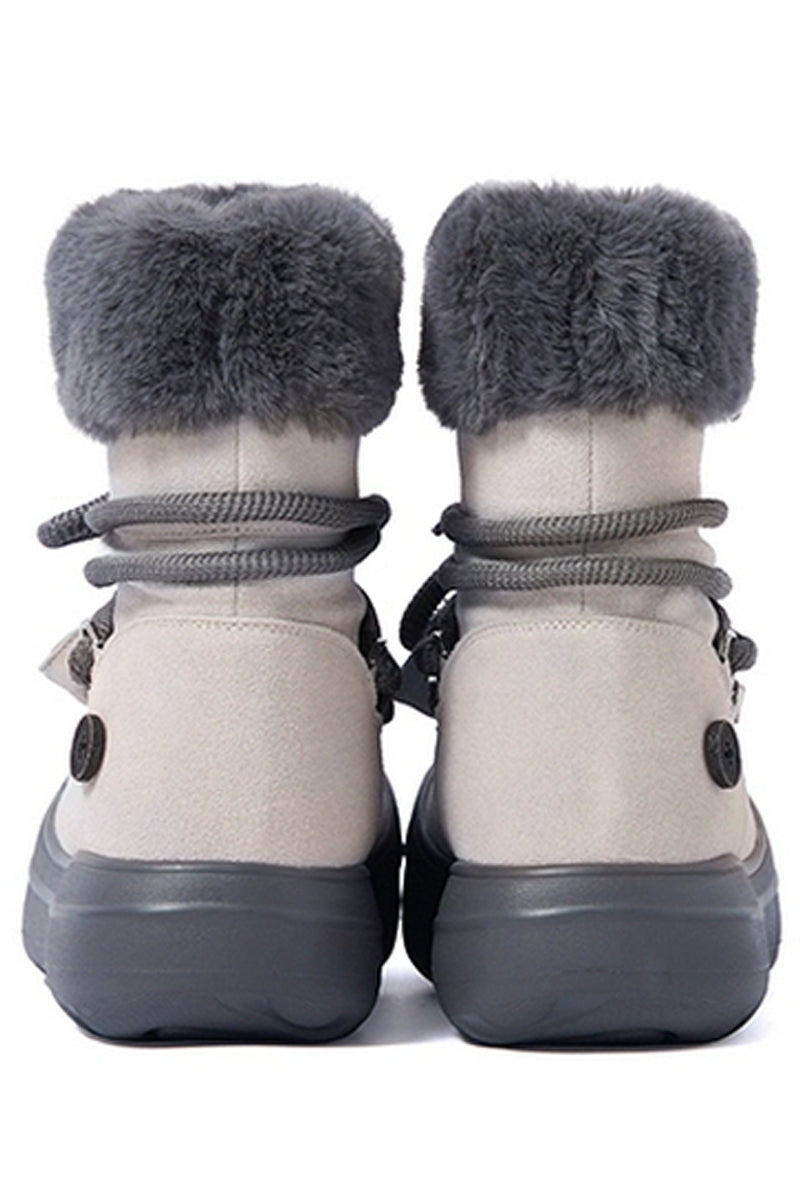 Fur Trim Winter Snow Boots
