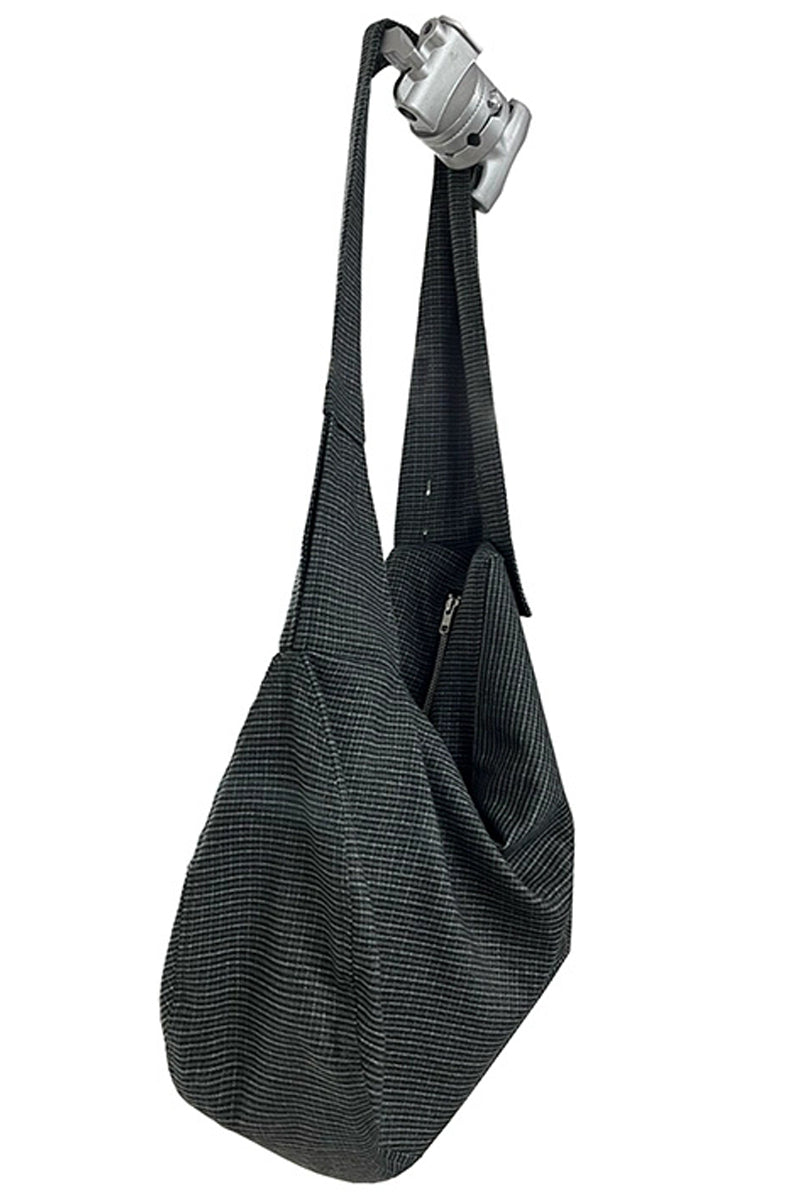 Plaid Messenger Shoulder Bag