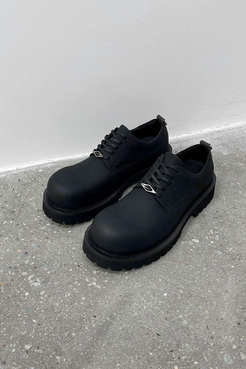 Leather Lug Sole Derby Shoes