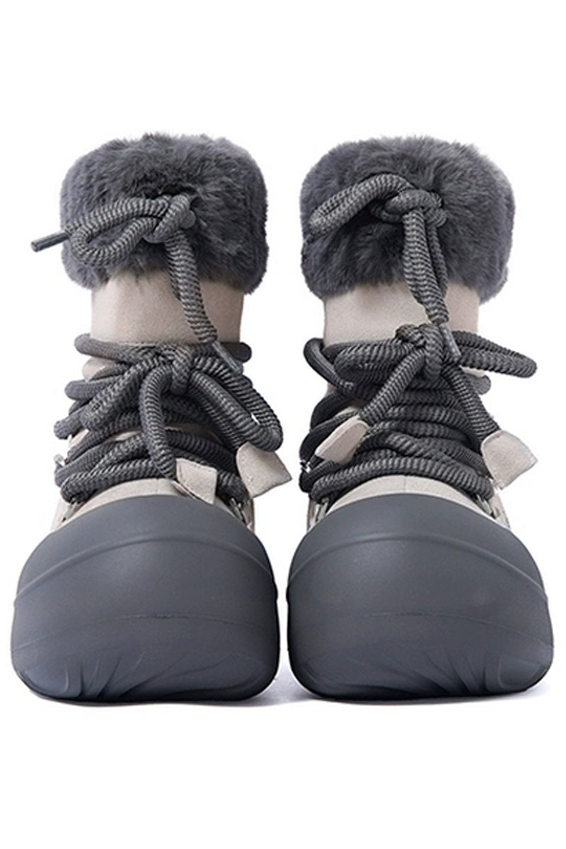 Fur Trim Winter Snow Boots