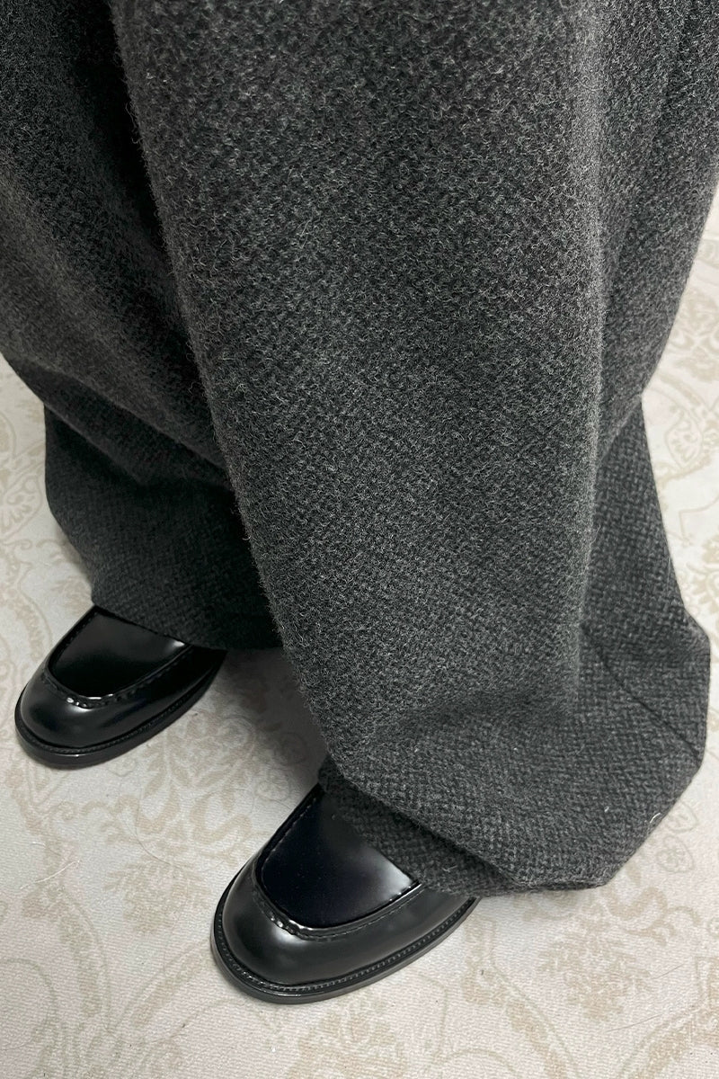 Black Patent Leather Tassel Loafers