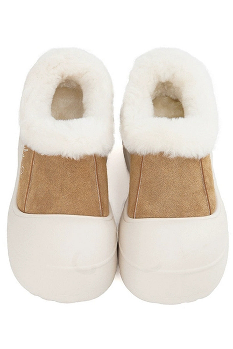 Shearling Platform Clog Boots