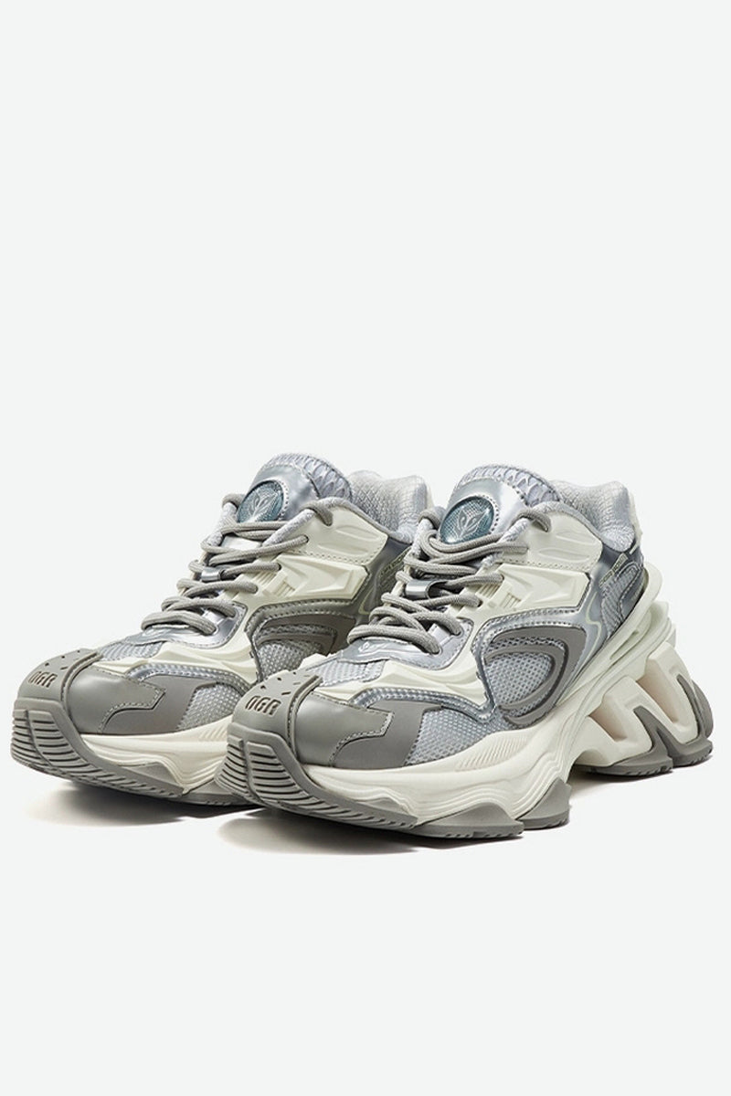 Pioneer Metallic Chunky Platform Sneakers