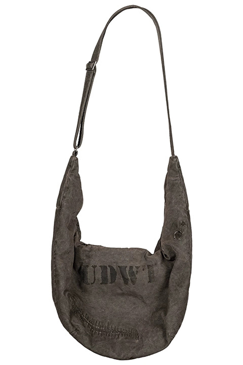 Vintage Distressed Canvas Backpack - Oversized Brown Travel Rucksack