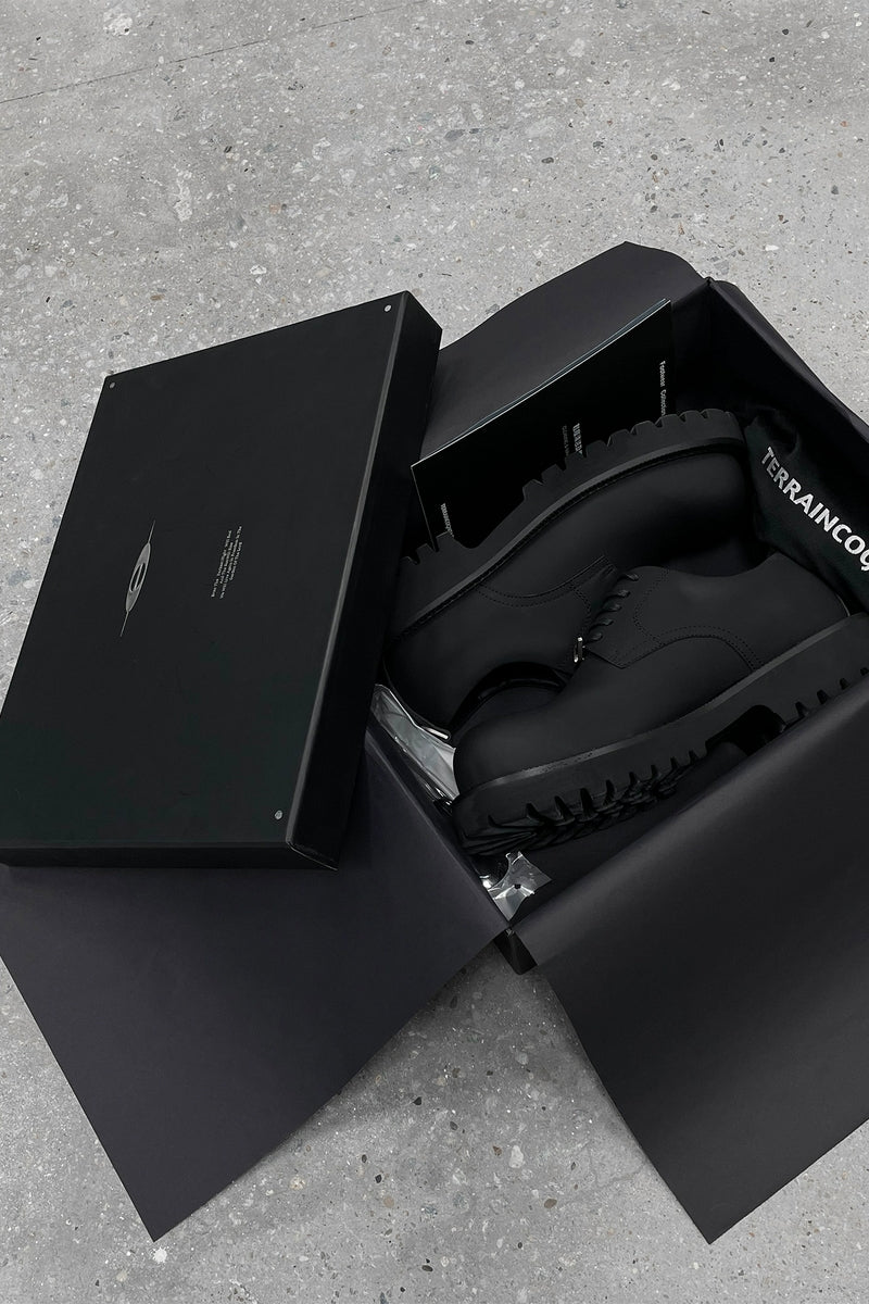 Leather Lug Sole Derby Shoes