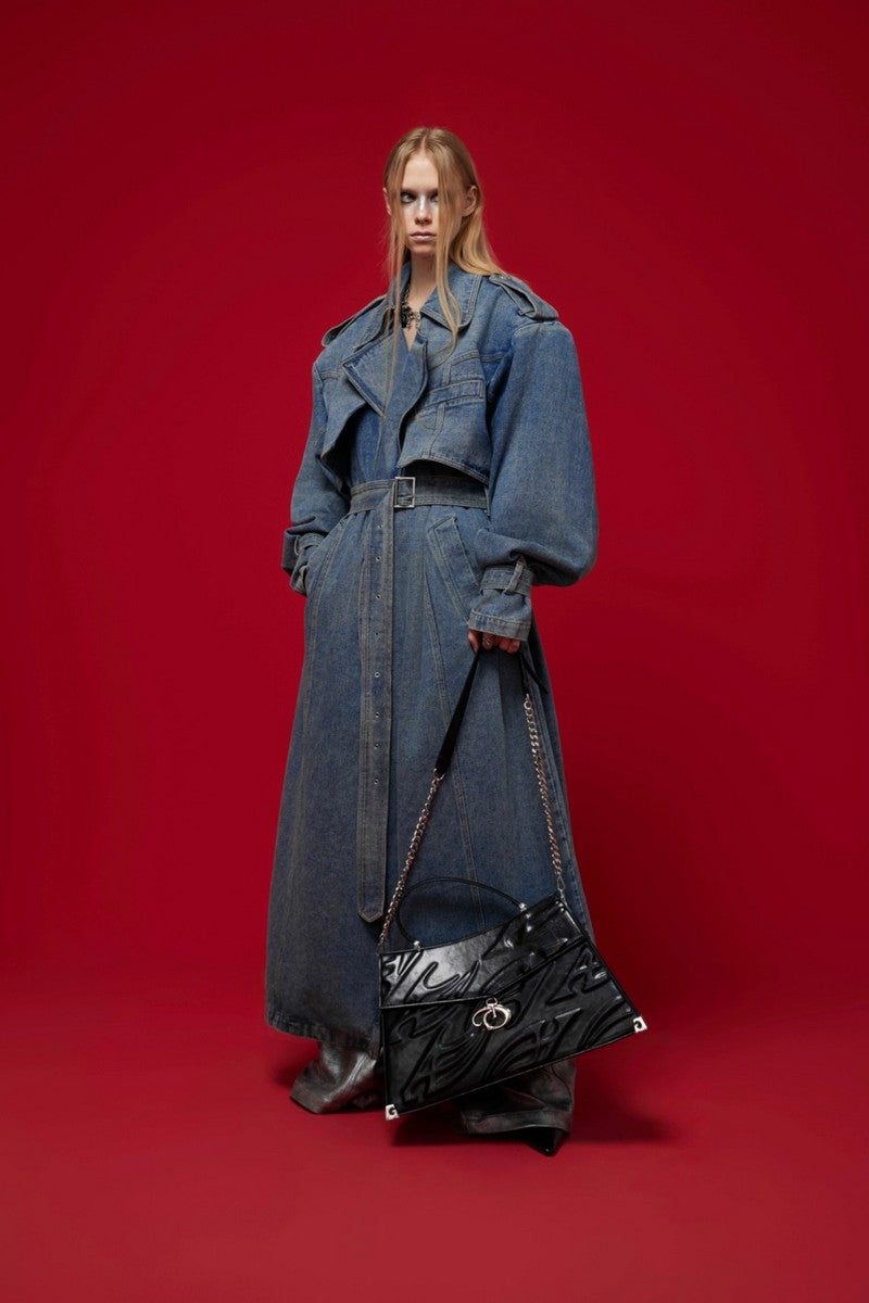 Patent Chain Shoulder Bag