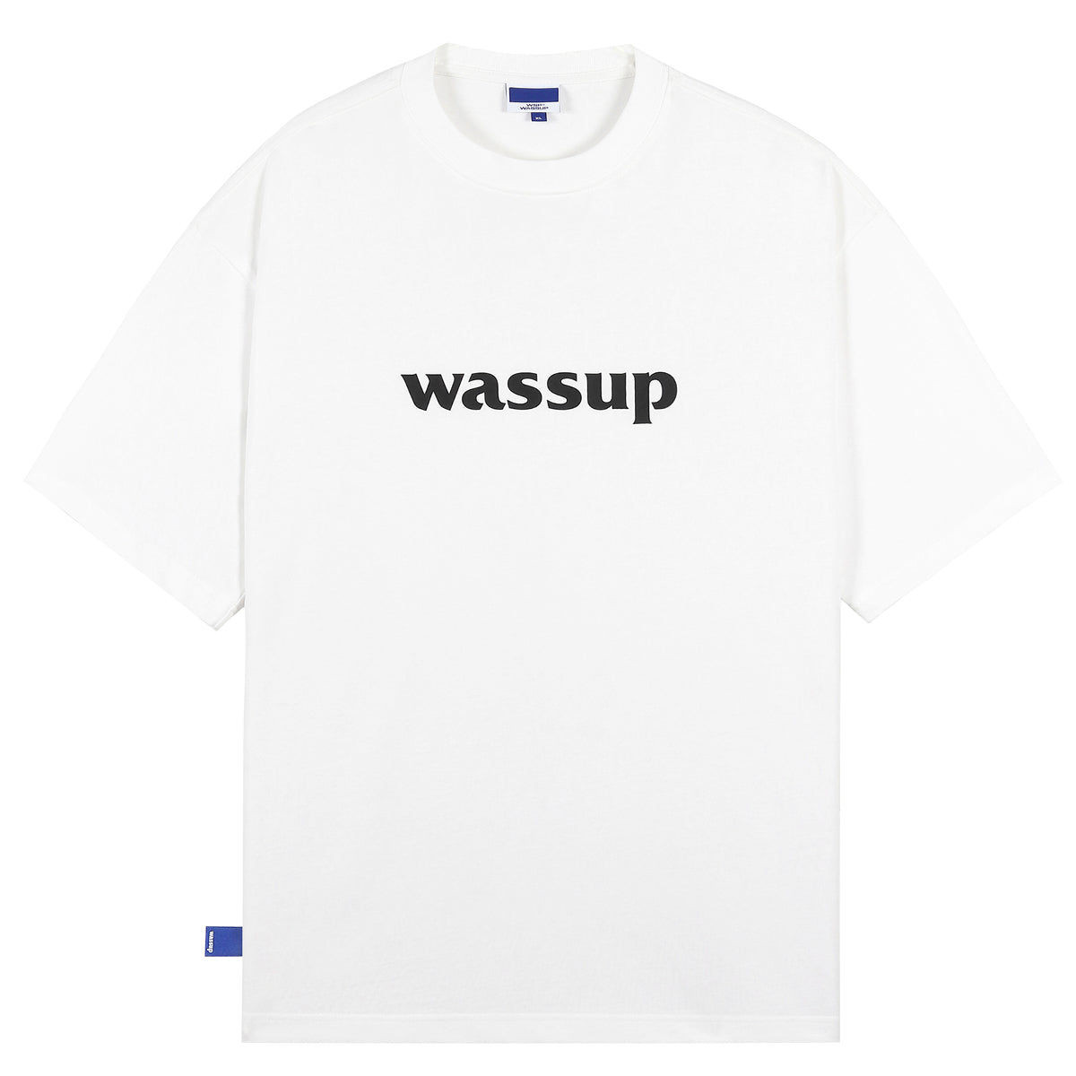 Bold Big Logo Print Basic Tee - chiclara