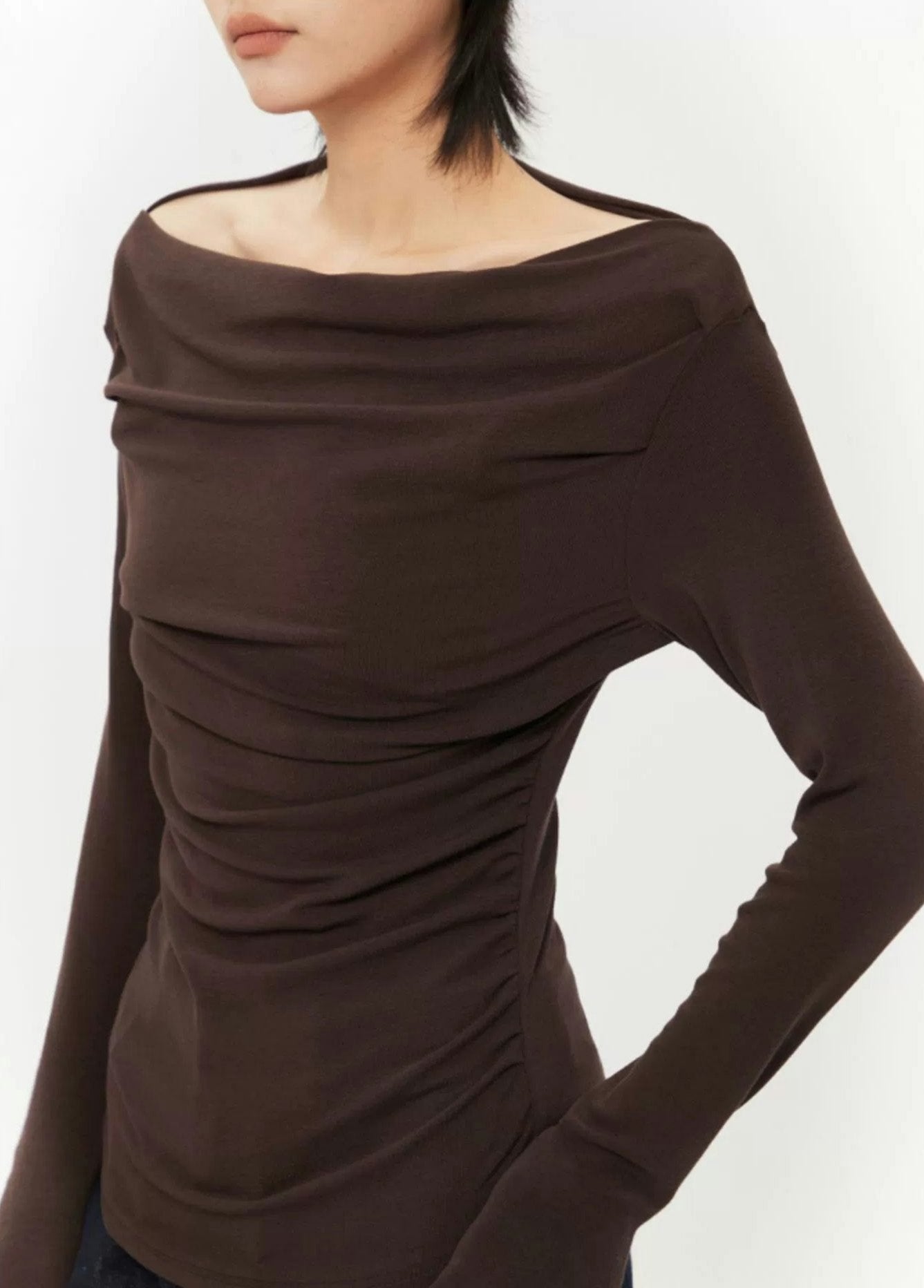 Off-Shoulder Ruched Top