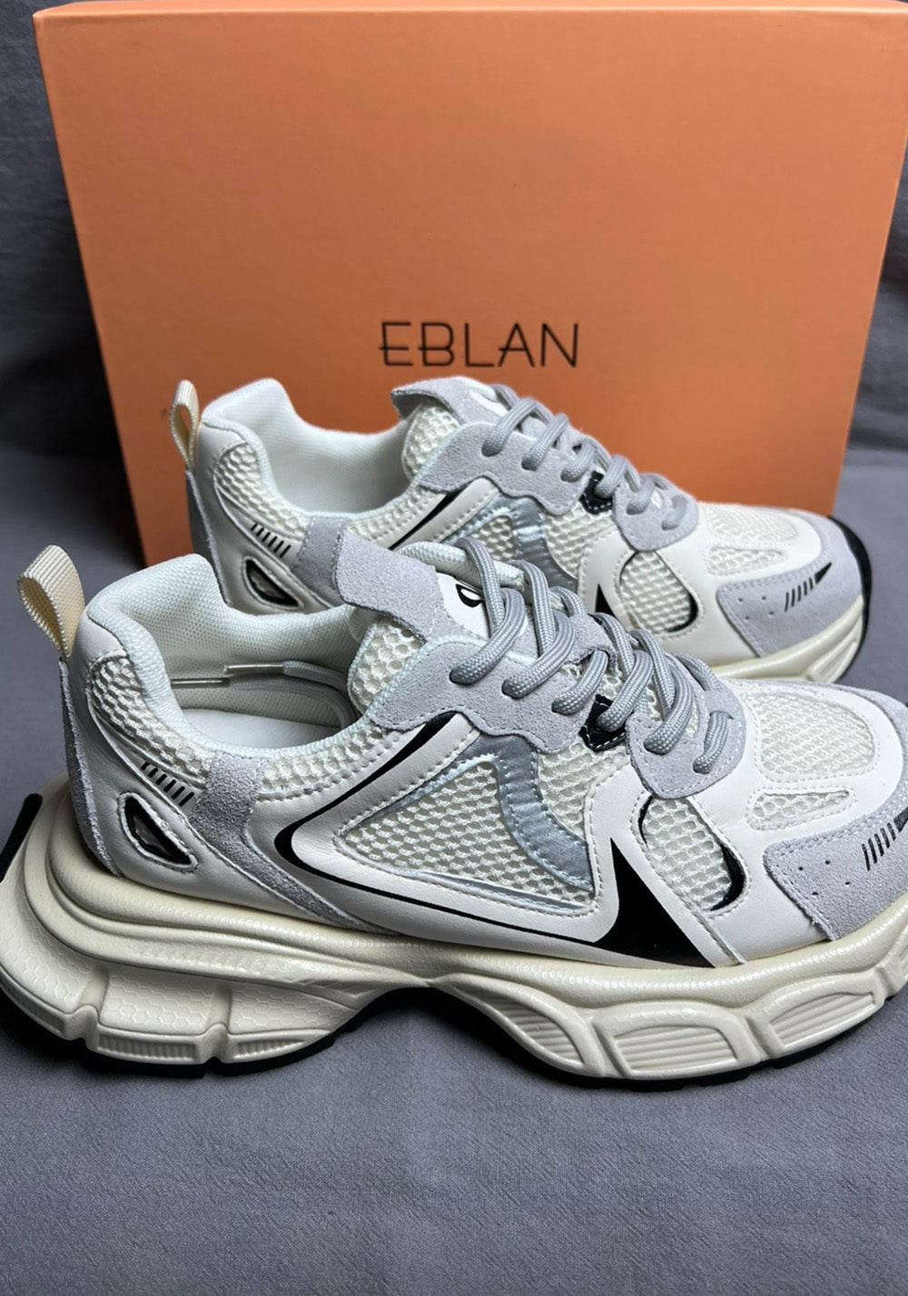 Metallic Mesh Sculpted-Sole Runner Sneakers - View 6