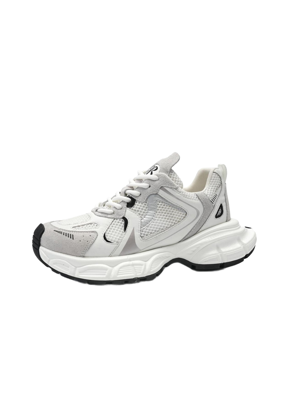 Metallic Mesh Sculpted-Sole Runner Sneakers - View 8