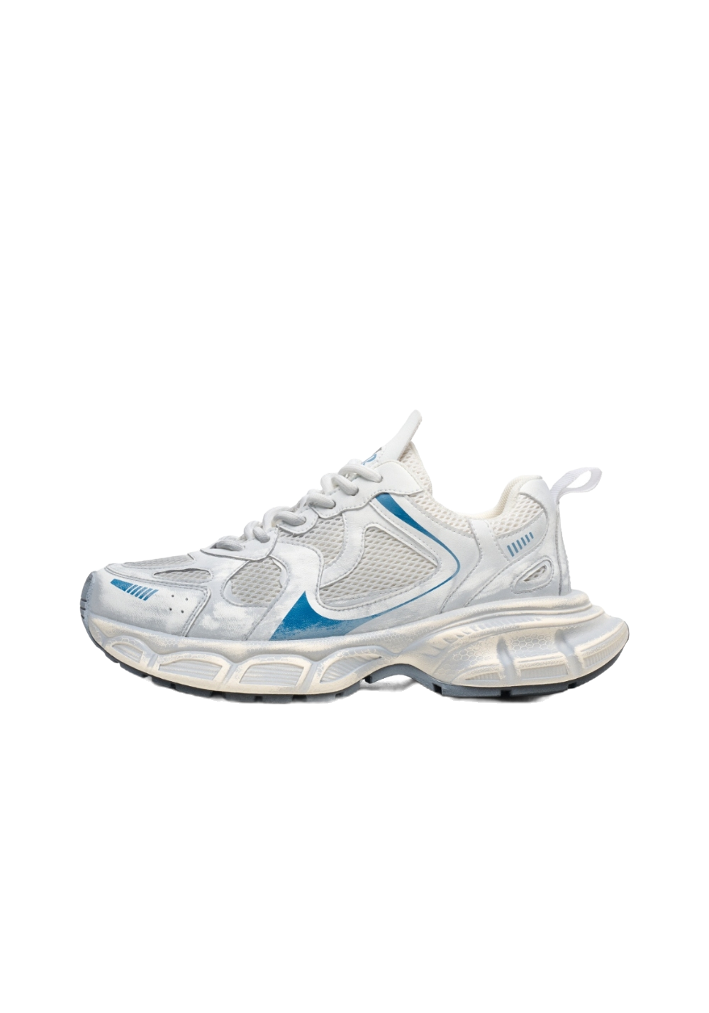 Metallic Mesh Sculpted-Sole Runner Sneakers - View 13