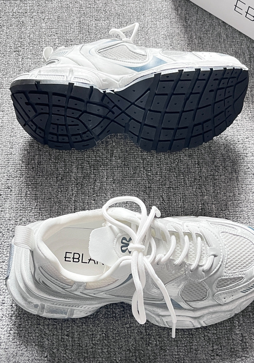 Metallic Mesh Sculpted-Sole Runner Sneakers - View 18