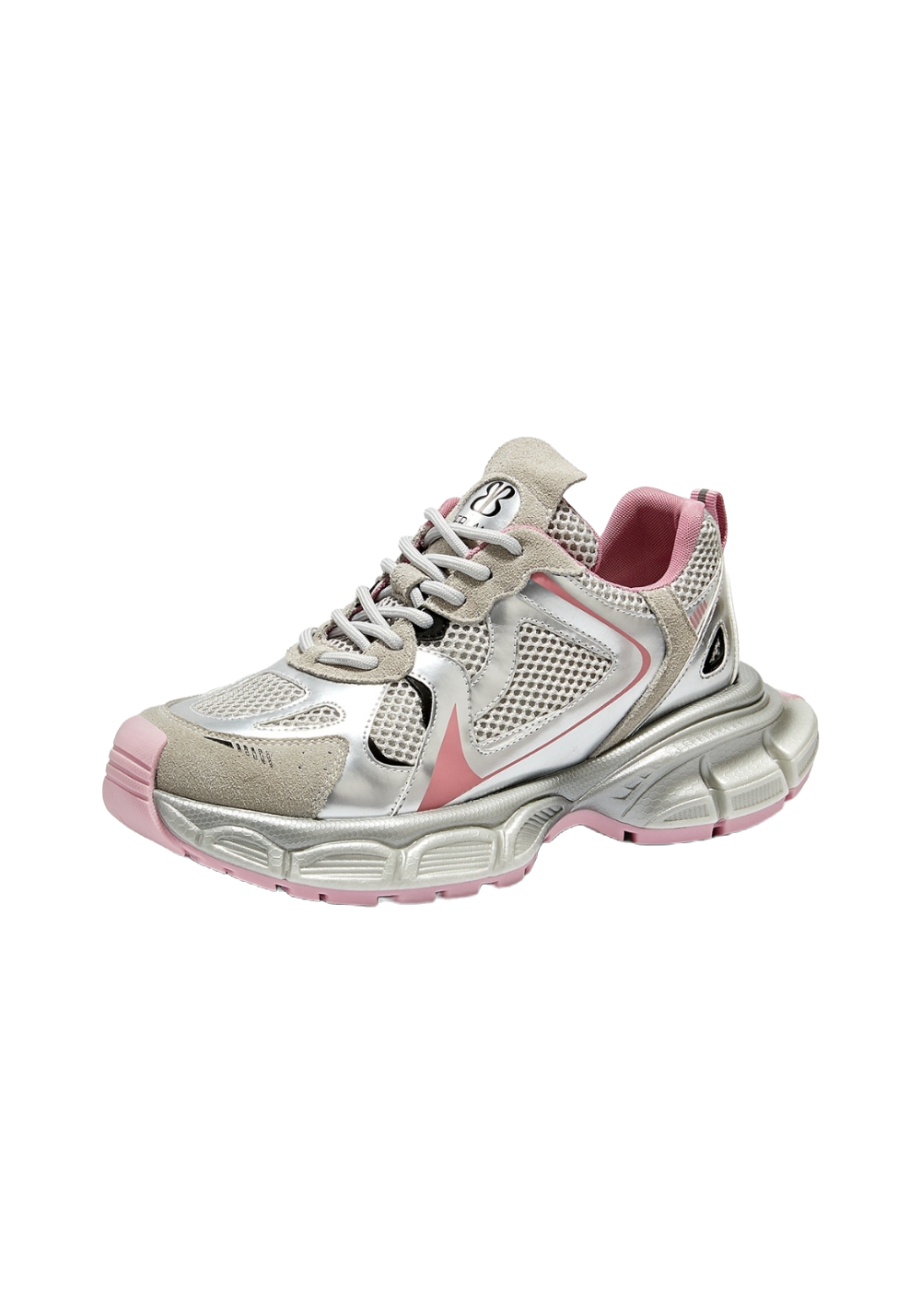 Metallic Mesh Sculpted-Sole Runner Sneakers - View 20