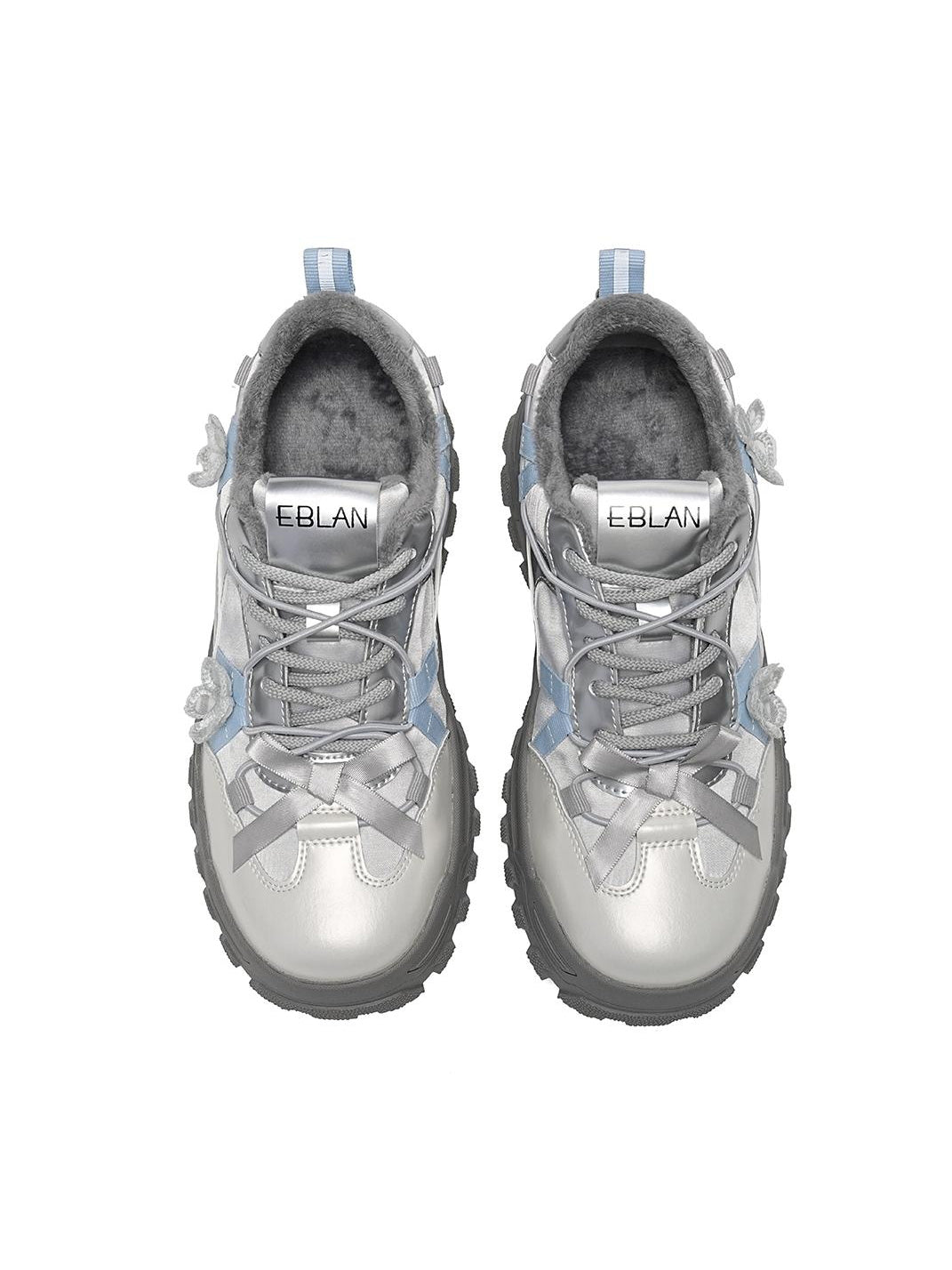 Sakura-Plush Chunky Trail Sneakers - View 3