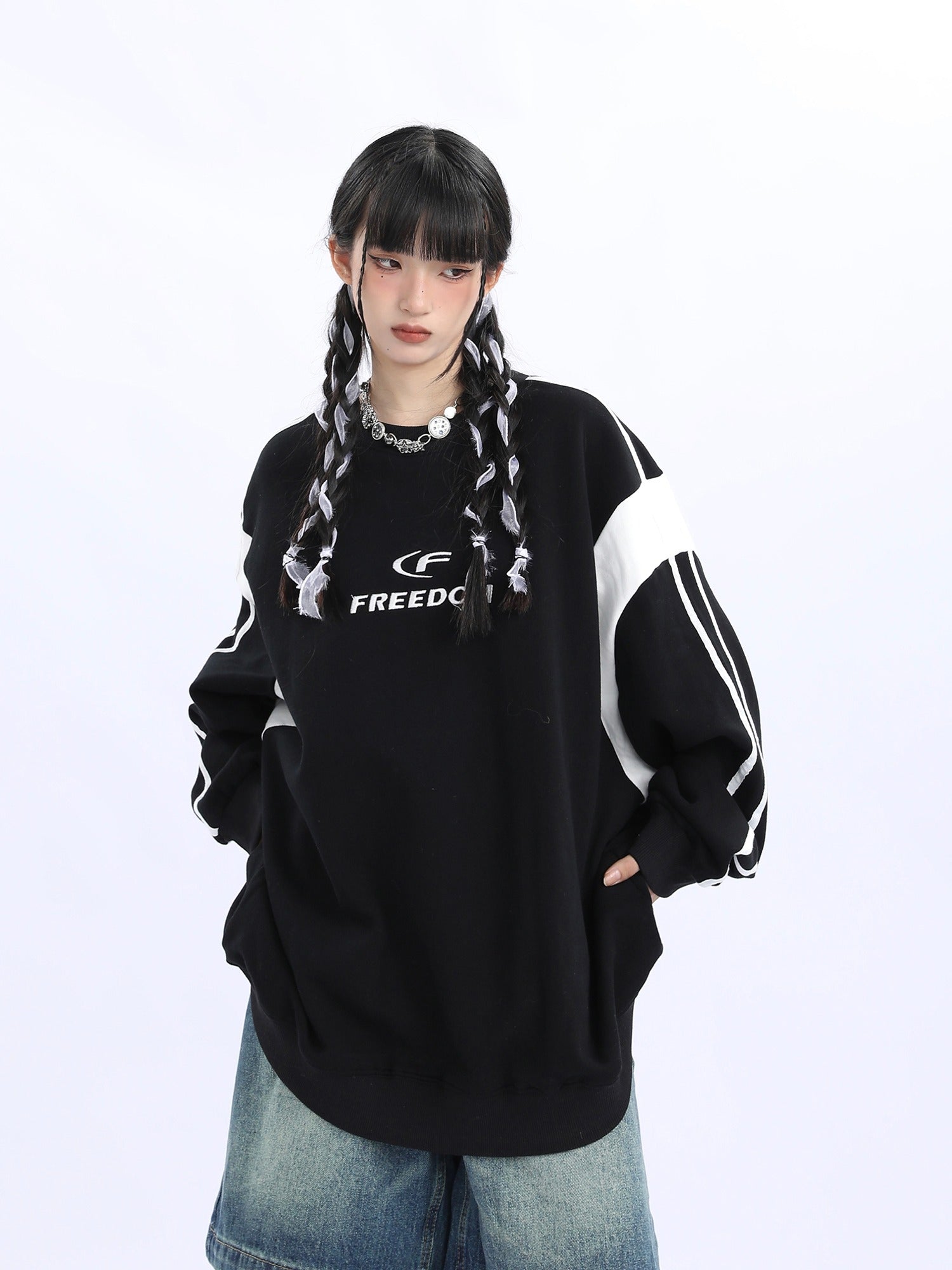 Sportliches Colorblock Sweatshirt