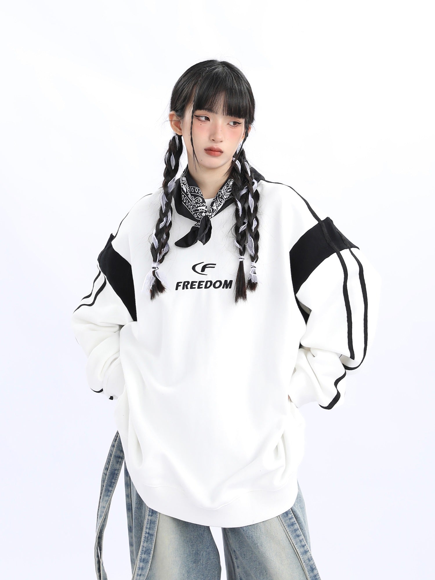 Sportliches Colorblock Sweatshirt