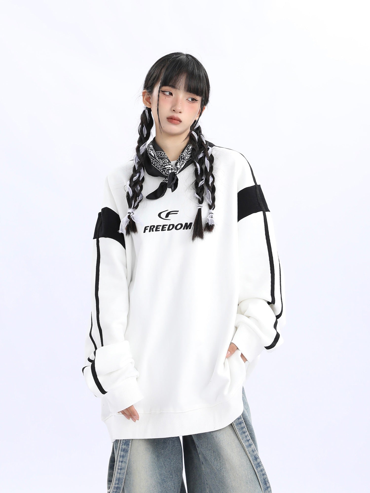 Sportliches Colorblock Sweatshirt