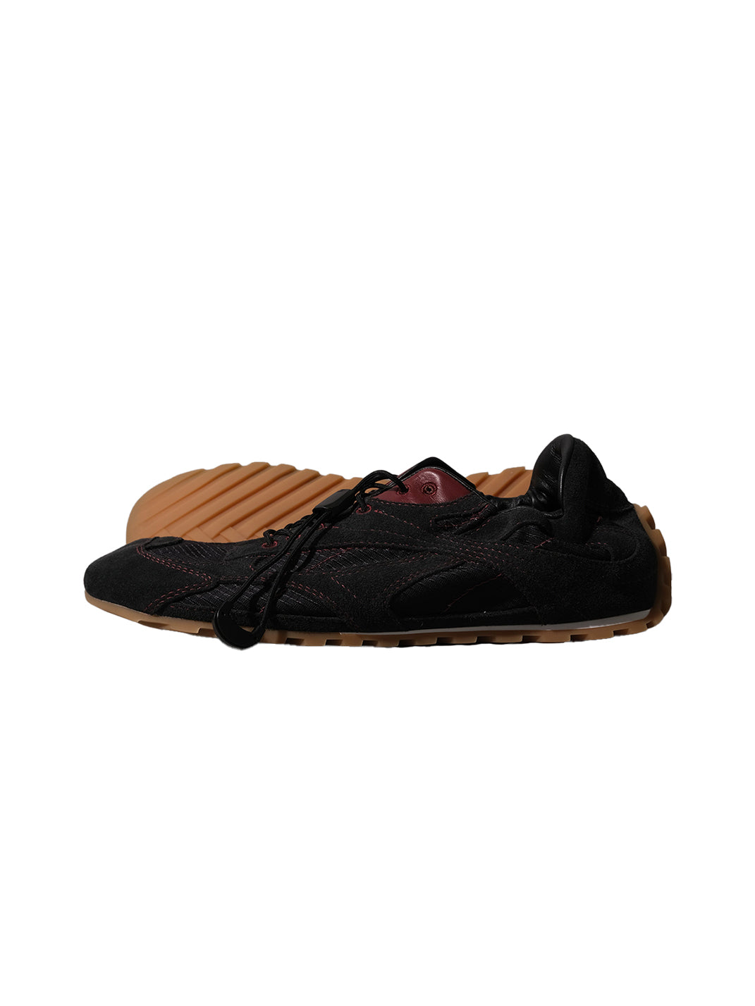 Paneled Nubuck Low-Profile Trainers