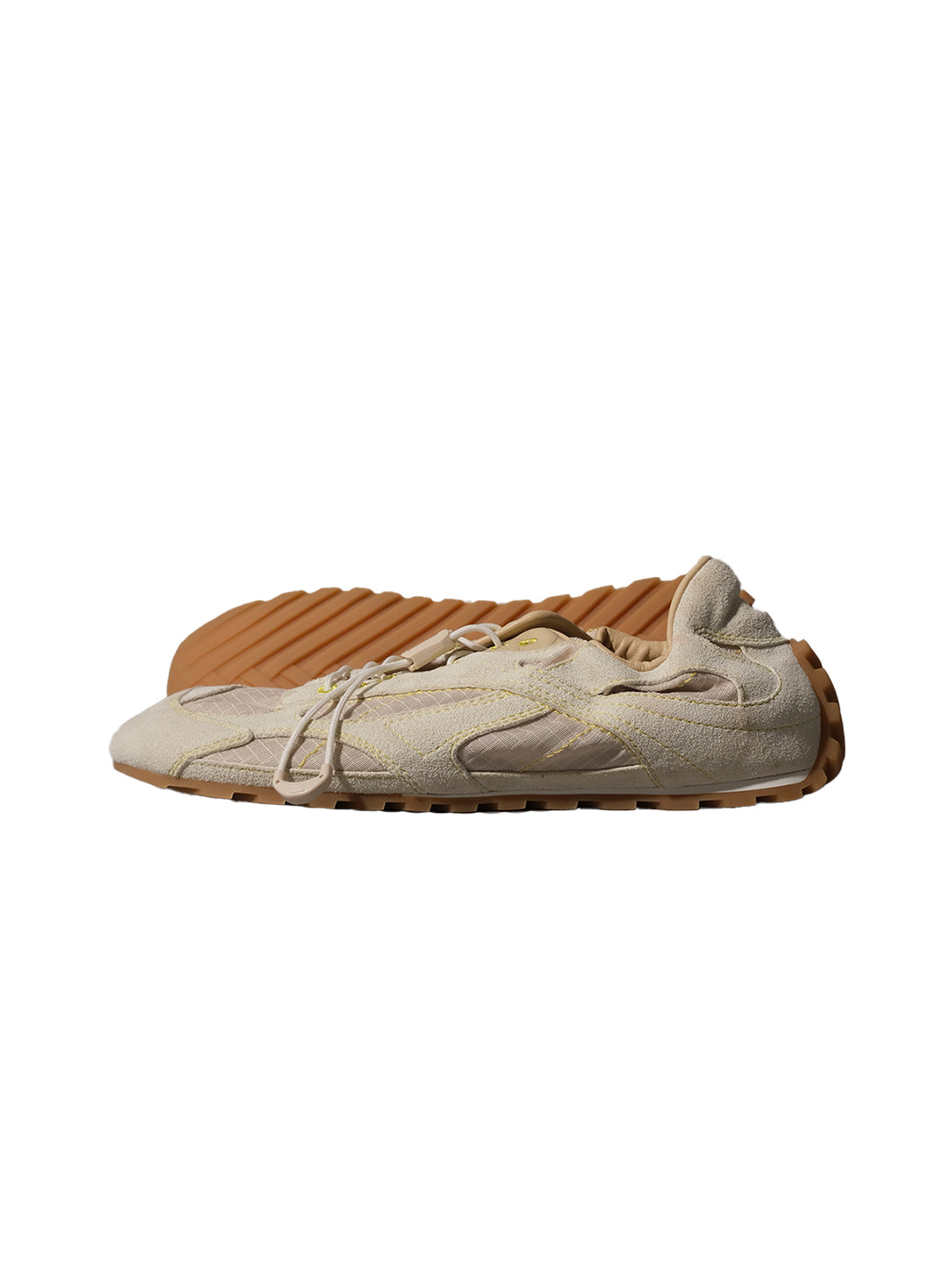 Paneled Nubuck Low-Profile Trainers - View 7