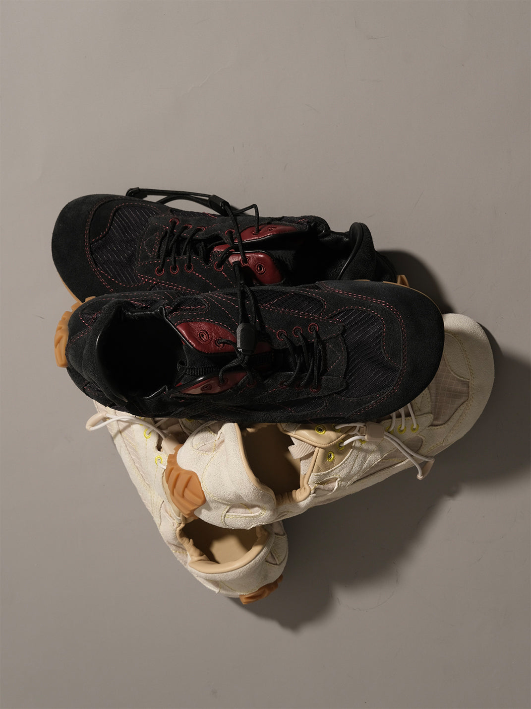 Paneled Nubuck Low-Profile Trainers - View 13