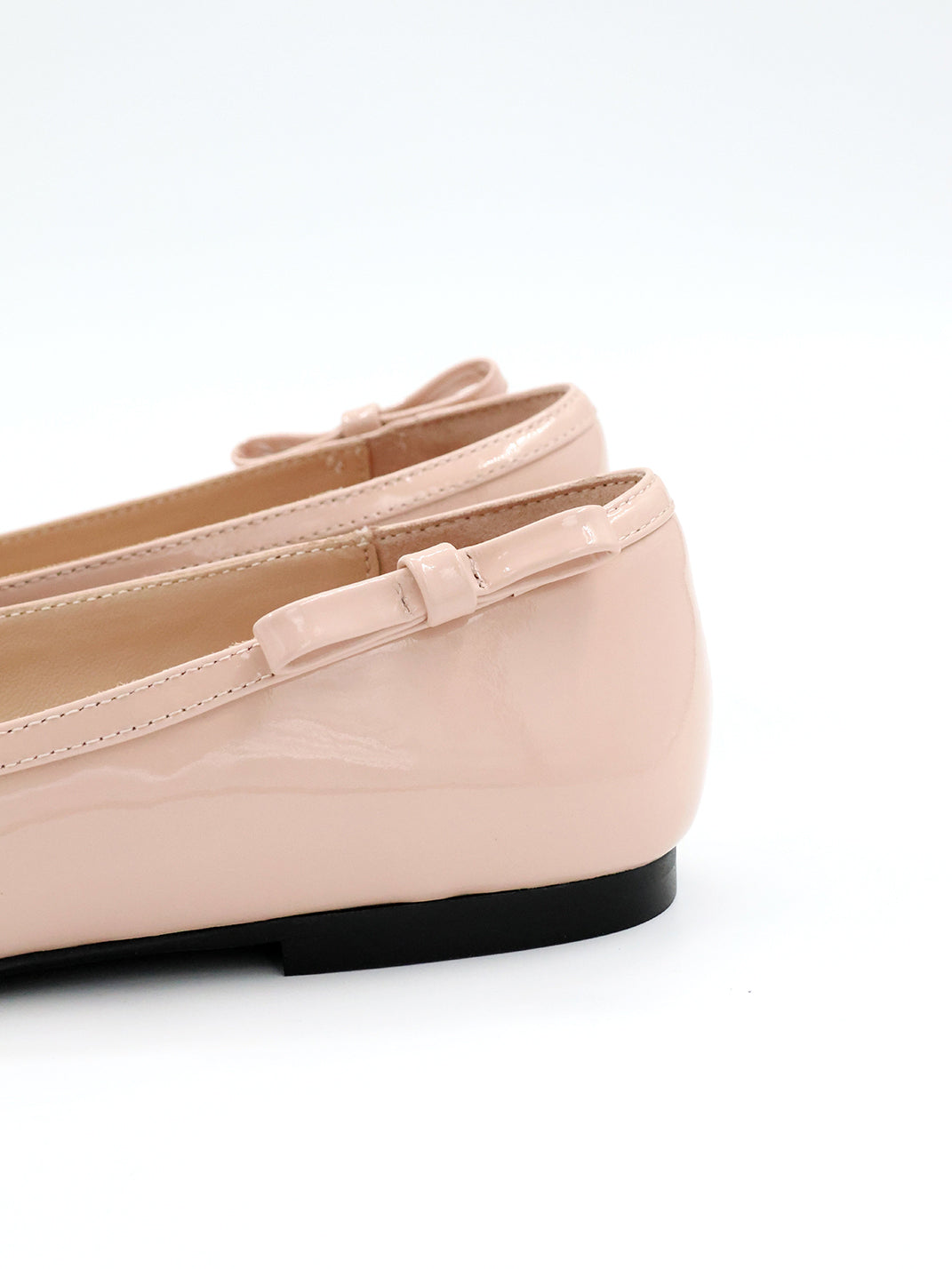 Heart-Back Patent Ballet Flats - View 12