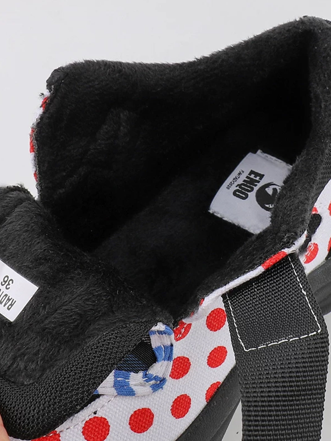 Mixed-Print Strap Trail Mary Janes - View 8