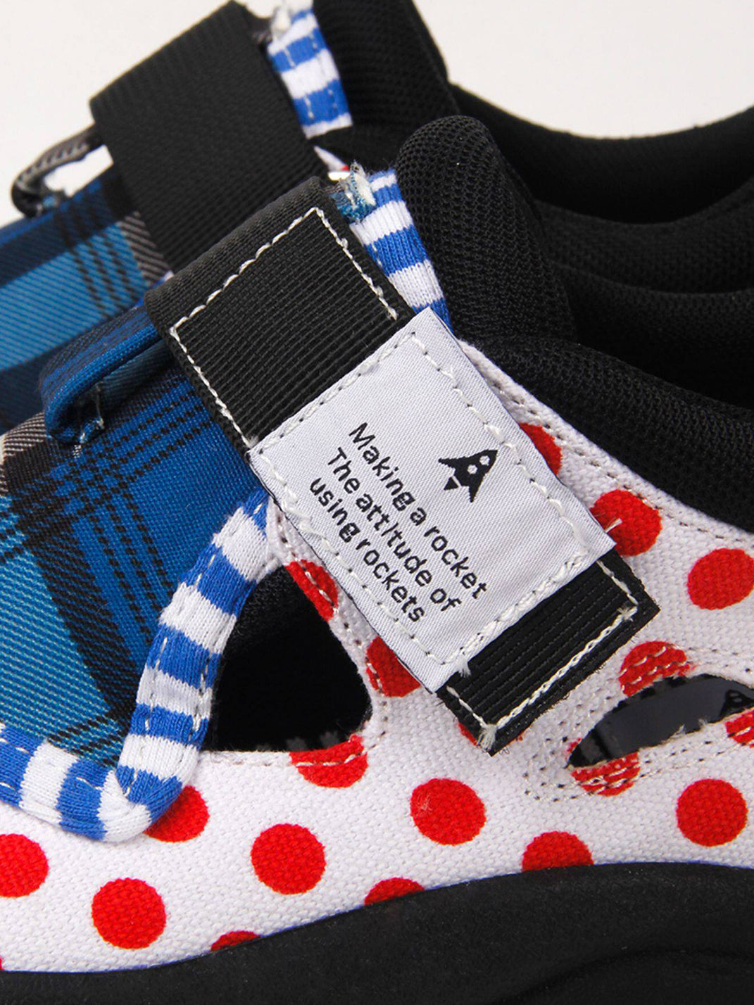 Mixed-Print Strap Trail Mary Janes - View 10