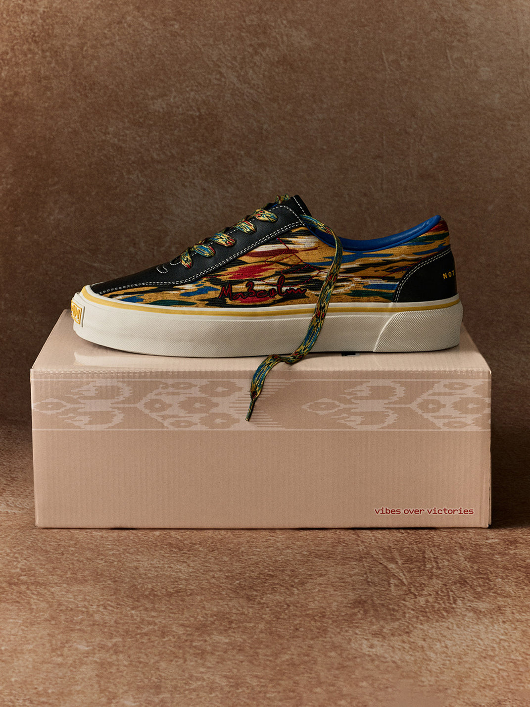 Adras Abstract-Print Canvas Skate Shoes - View 11