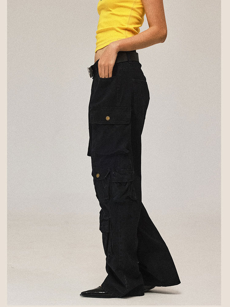Pantalon à jambes larges occasionnels en vrac hip-hop