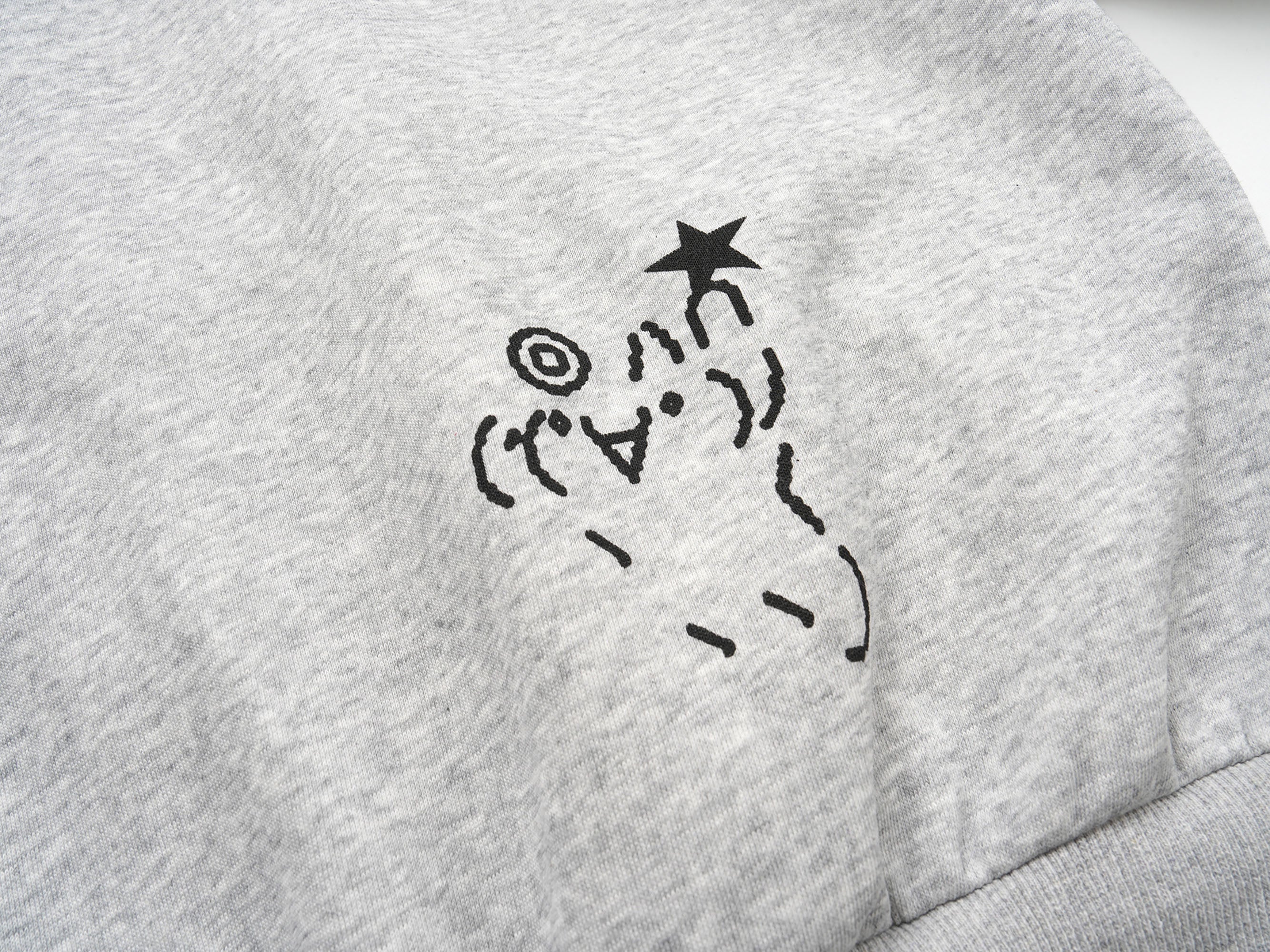 Gray Bunny Ear Zip Hoodie