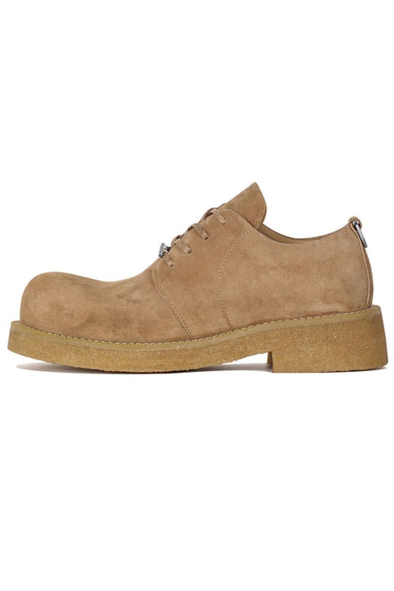 Suede Crepe Sole Derby Shoes