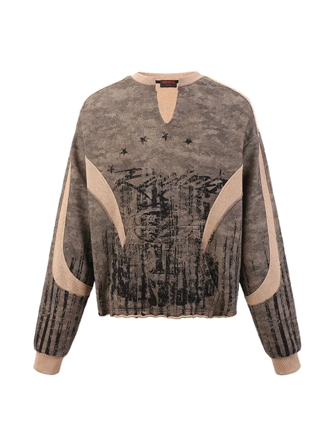 Faded Camo Reverse-Panel Sweatshirt — product view 1