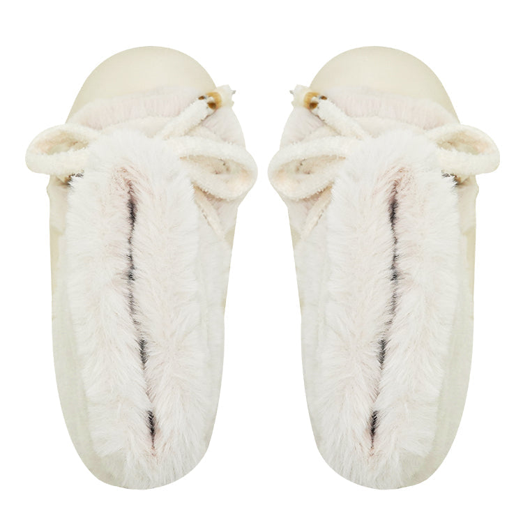 Faux Fur Beaded Platform Snow Boots - View 14