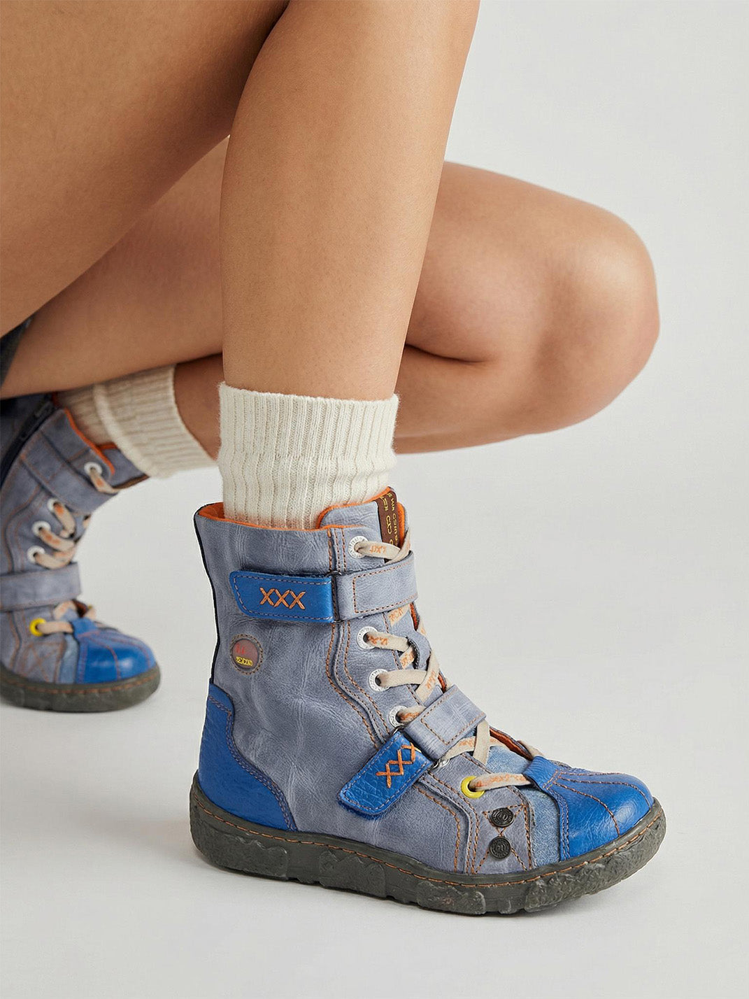 Fleece-Lined Hand-Stitched Mid-Calf Boots - View 10