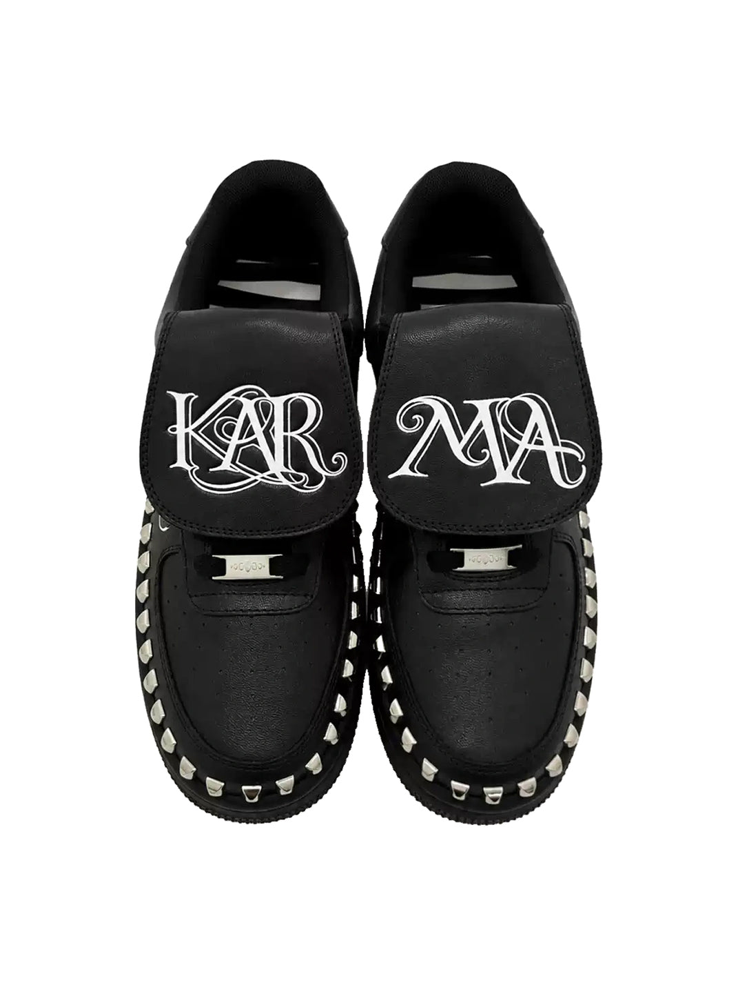 Foldover-Tongue Leather Chunky Low-Top Sneakers - view 2