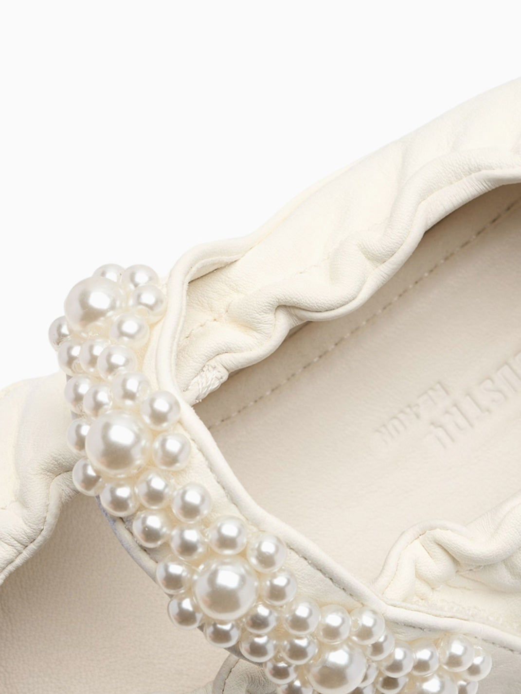 Pearl-Strap Leather Ballet Mary Janes - View 6