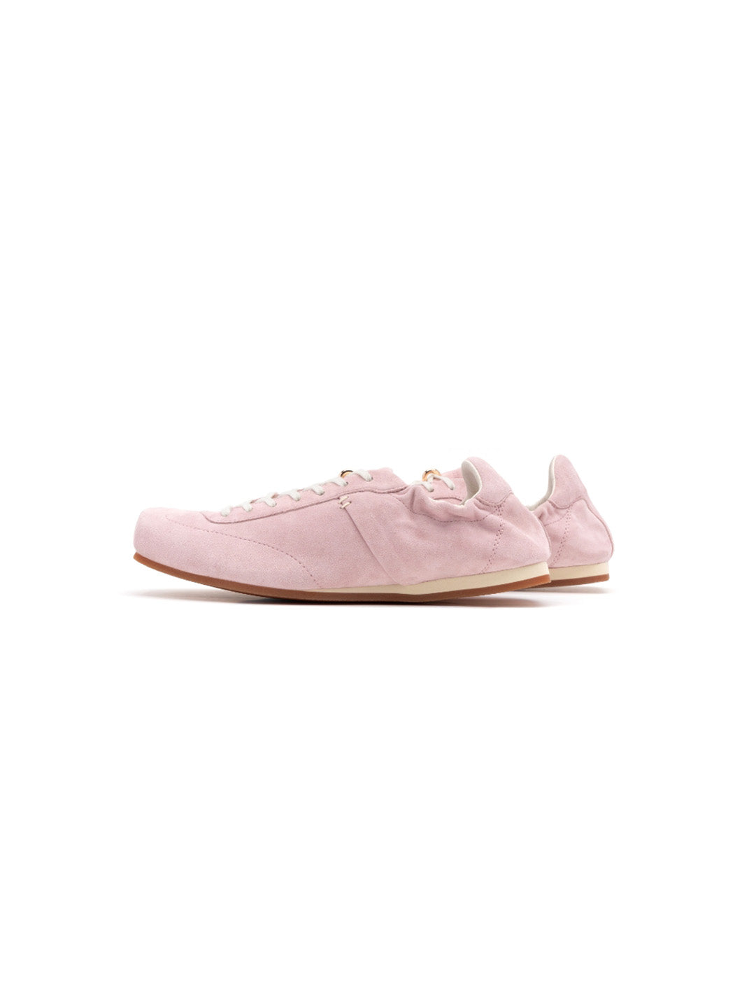 Ribbon-Laced Low-Profile Retro Trainers - View 9