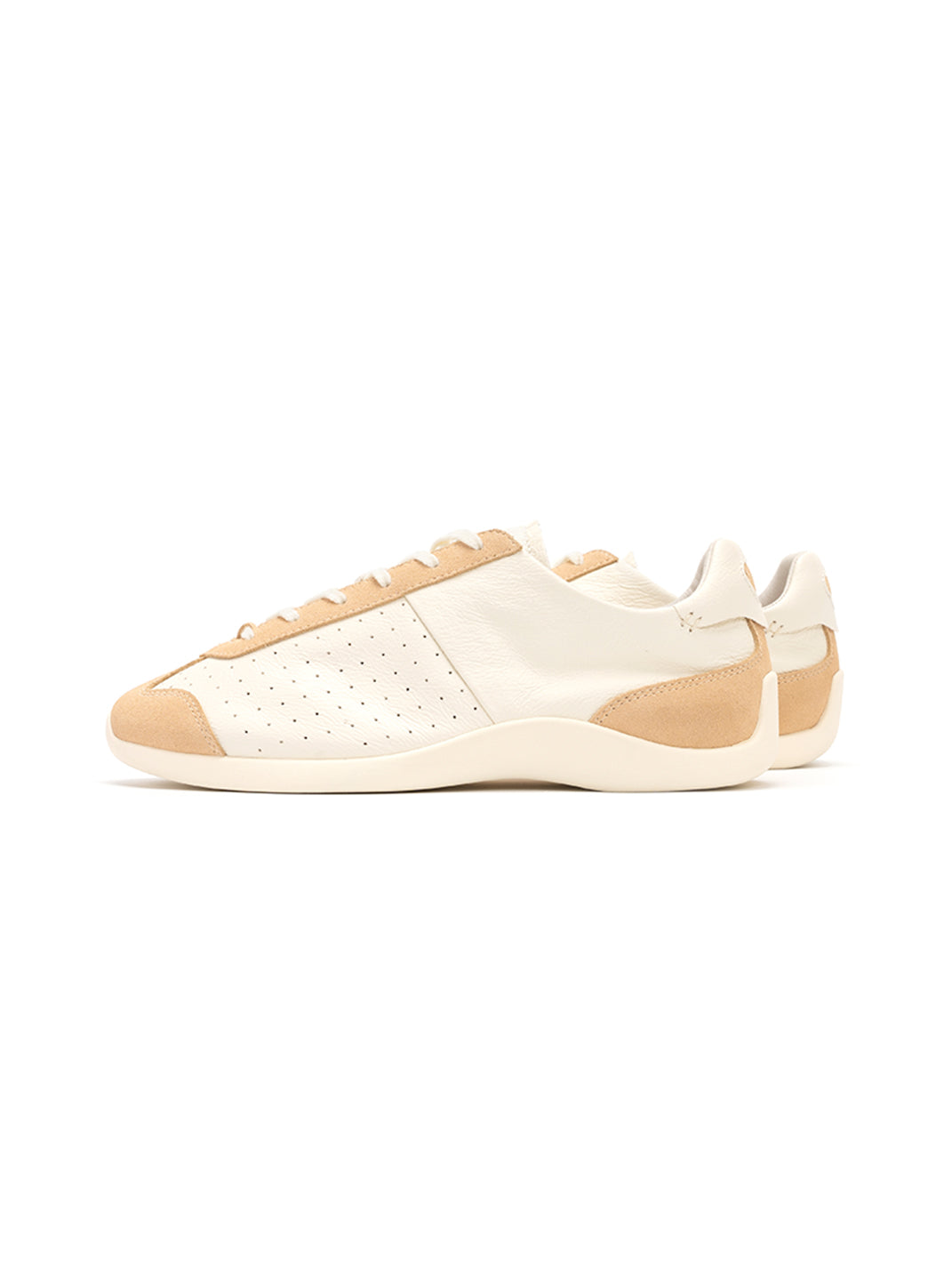 Ballet-Inspired Slim Leather-Look Trainers - View 13