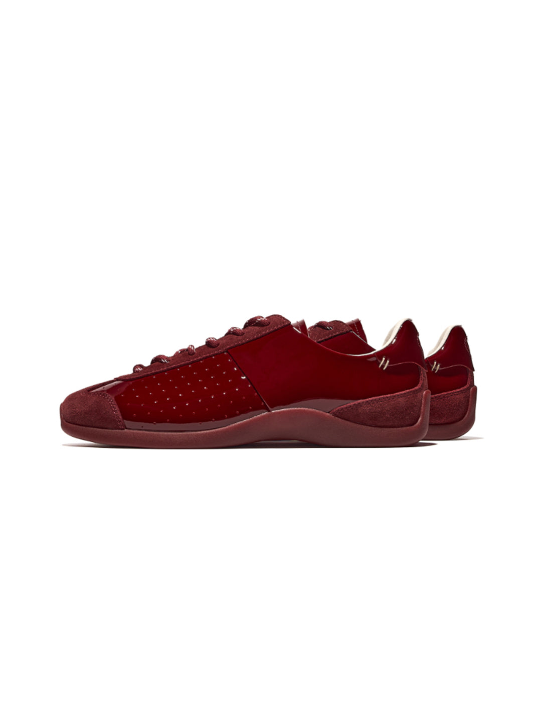 Ballet-Inspired Slim Leather-Look Trainers - View 14